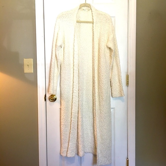 Andree very long cardigan sweater. Long sleeves, open front, sz small. - Picture 1 of 8
